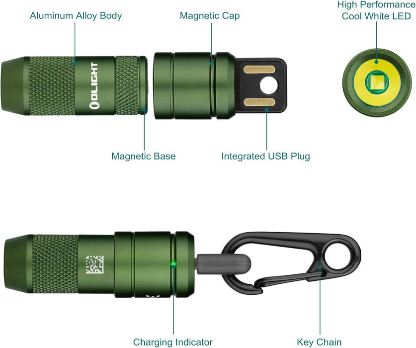 iMini 2 50 Lum. USB rechargeable keychain flashlight - Olight