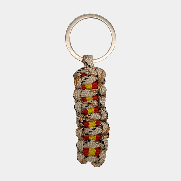 Paracord keychain with Spanish Flag