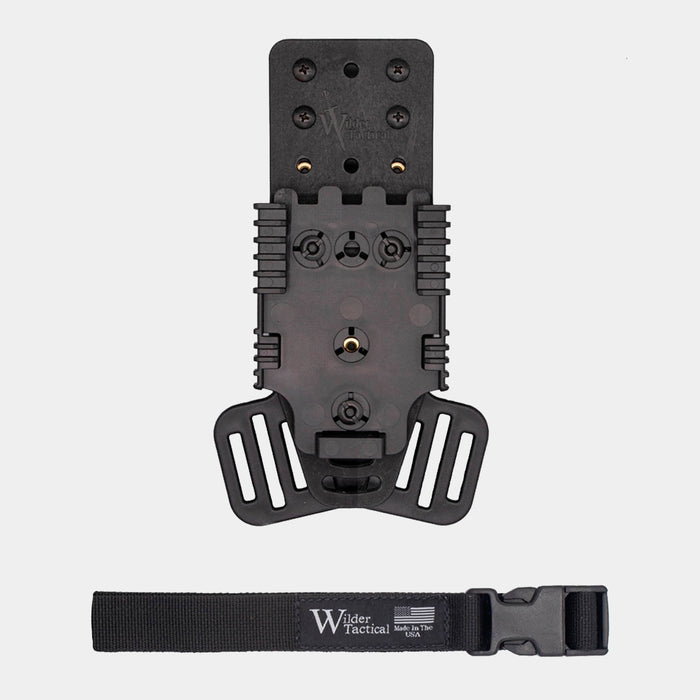 MHP Platform with Leg Strap Adapter and QLS / MHP Adapter - Wilder Tactical