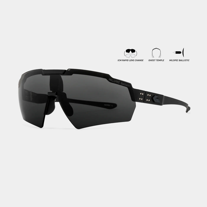 Blastshield MILSPEC photochromic black ballistic glasses Cerakote - Gatorz