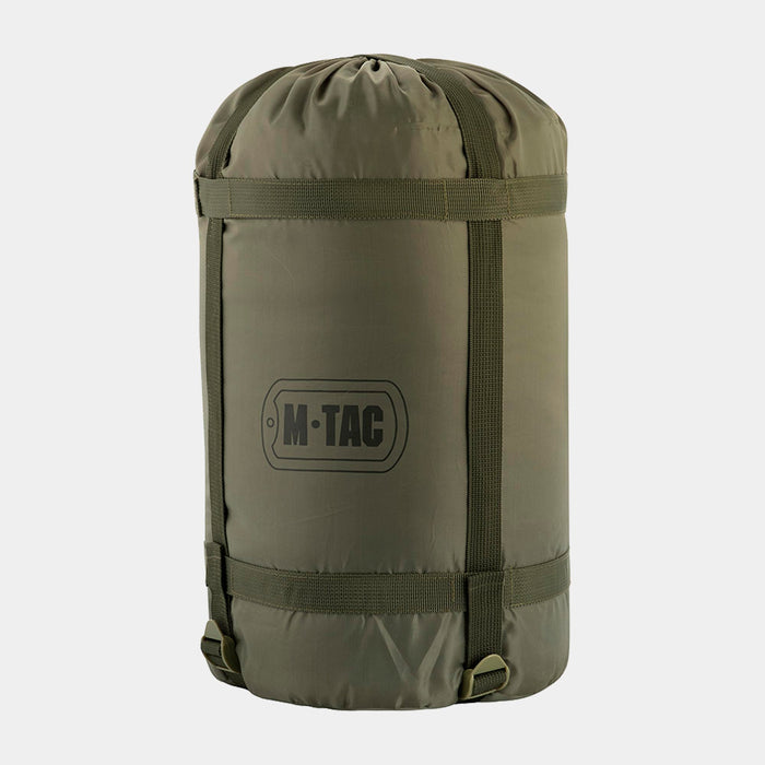 Sleeping bag with compression sleeve olive green - M-TAC