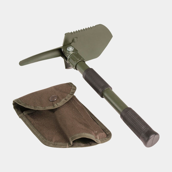 Foldable mini shovel and pickaxe with case - MIL-TEC