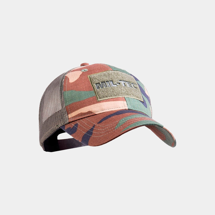 Tactical cap with trucker baseball grille - MIL-TEC