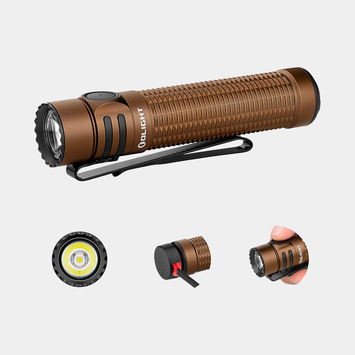 Warrior Mini 3 1750 Lum. rechargeable handheld flashlight- Olight