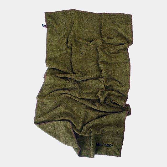 Olive green microfiber towel 100x50cm - MIL-TEC