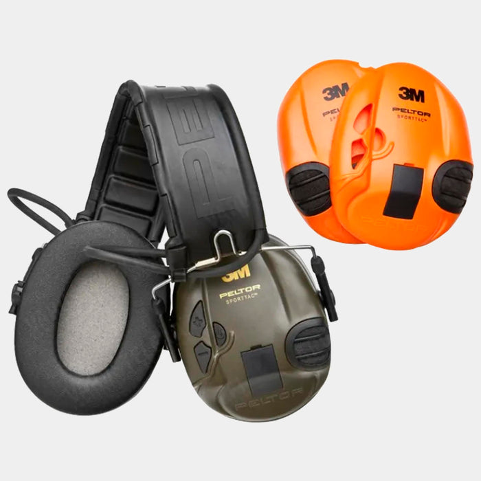 Electronic hearing protector 3M PELTOR SportTac - Green / Orange