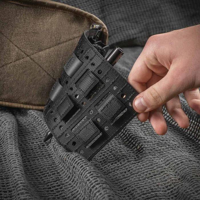 Molle organizer accessory with male velcro M-TAC rear velcro detail