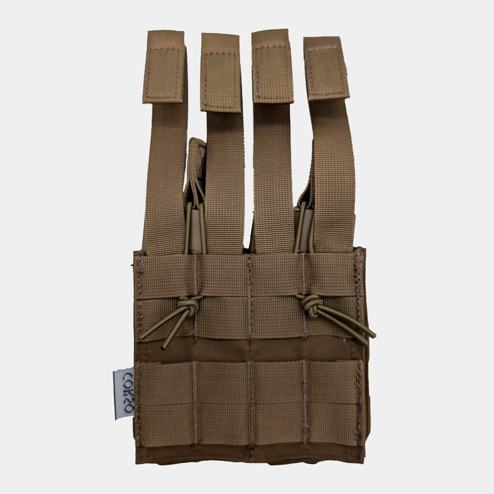 M4 G36 dagger double magazine carrier coyote rear corso