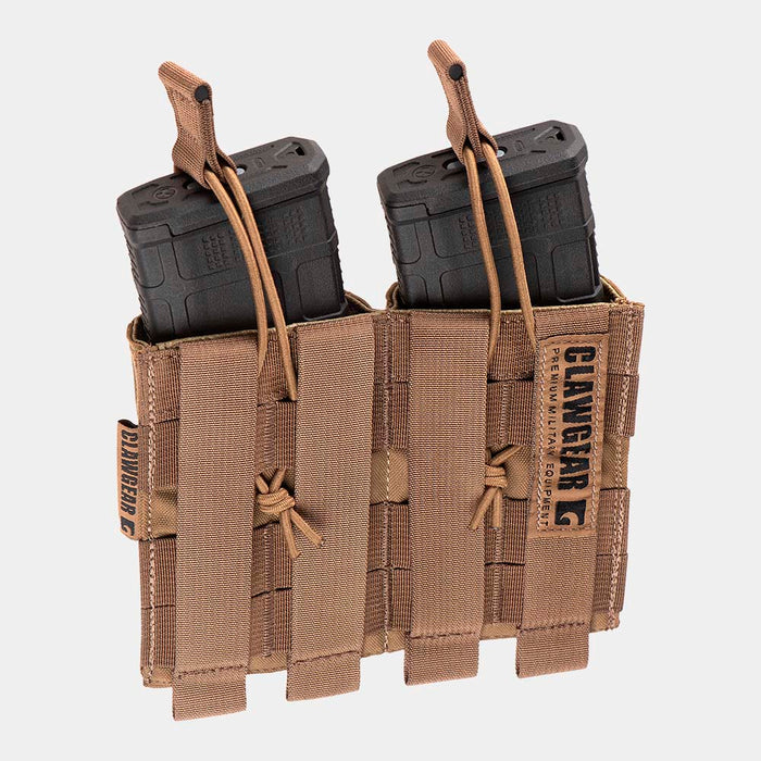 Open core double magazine carrier coyote magpul rear clawgear