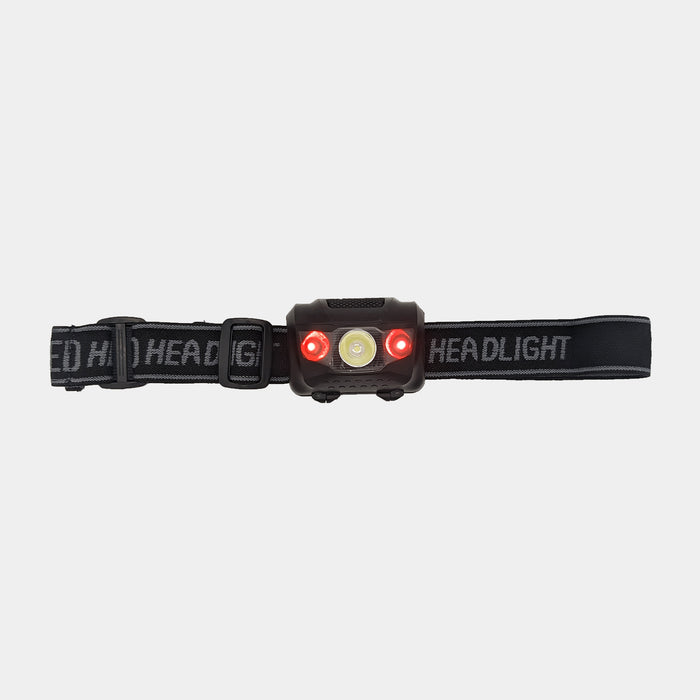 Head flashlight with red-white LEDs SERMILITAR