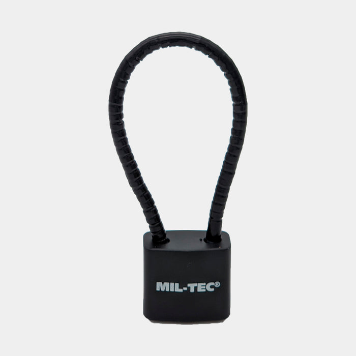 Padlock MIL-TEC black cable type