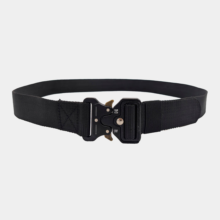 Belt with metal buckle