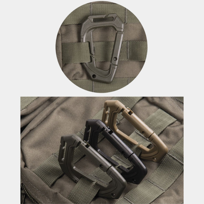 Olive green carabiner MIL-TEC 2 units