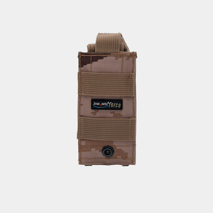 Pixelated arid gun magazine carrier