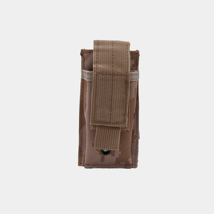 Pixelated arid gun magazine carrier