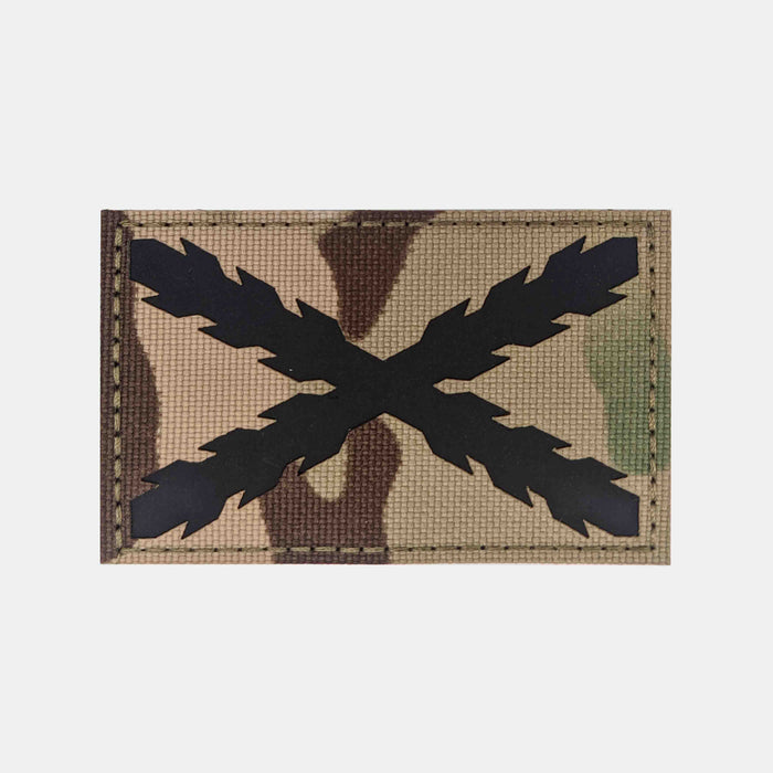 IR Patch Burgundy Blade Patch - Multicam