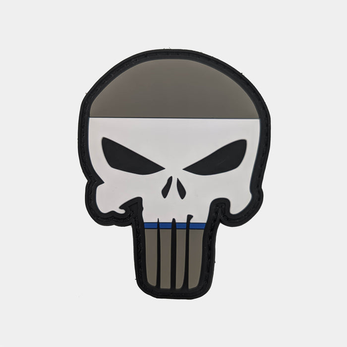 The Punisher" Thin Blue Line Patch