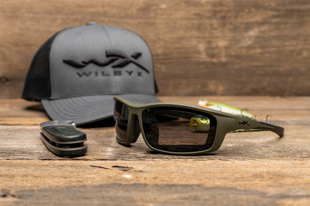 WX Grid green glasses with polarized CAPTIVATE™ lenses - Wiley X