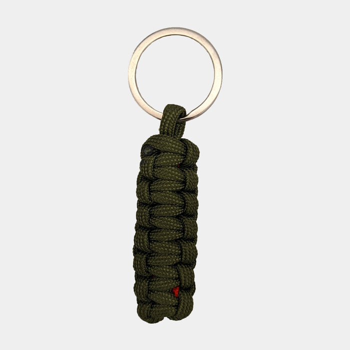 Paracord keychain with Spanish Flag