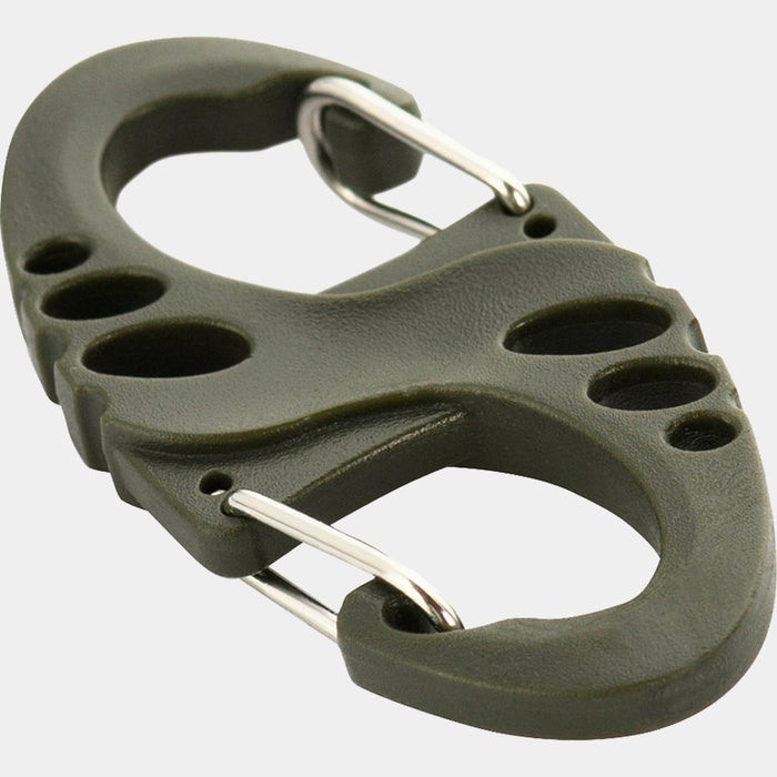 Double carabiner M-Tac - Olive green