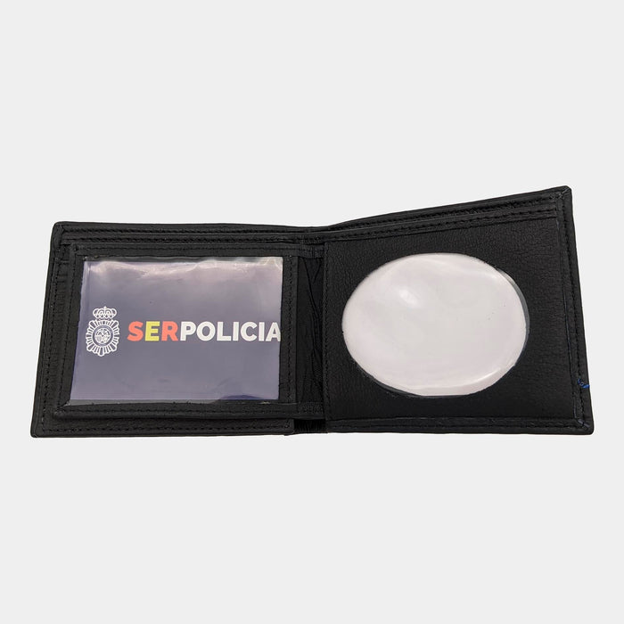 Local Police badge holder wallet - G. Civil with thin blue line