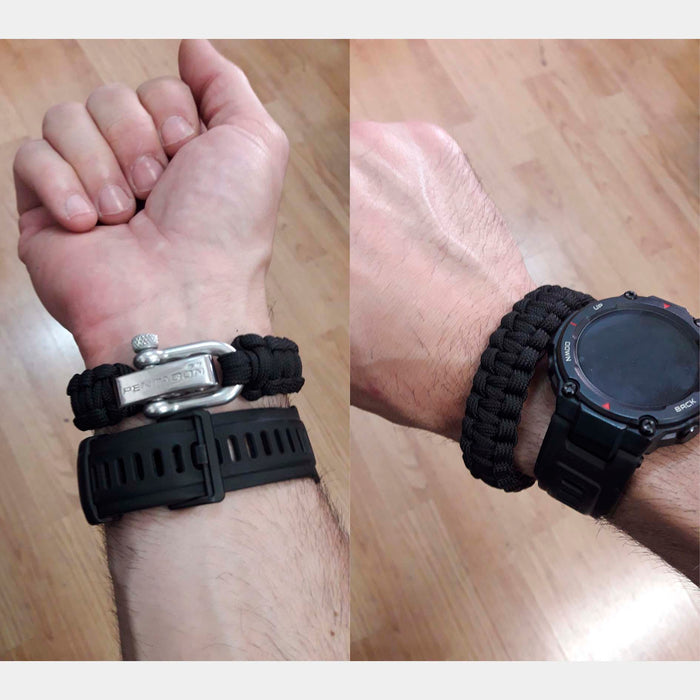 Survival paracord bracelet - Pentagon