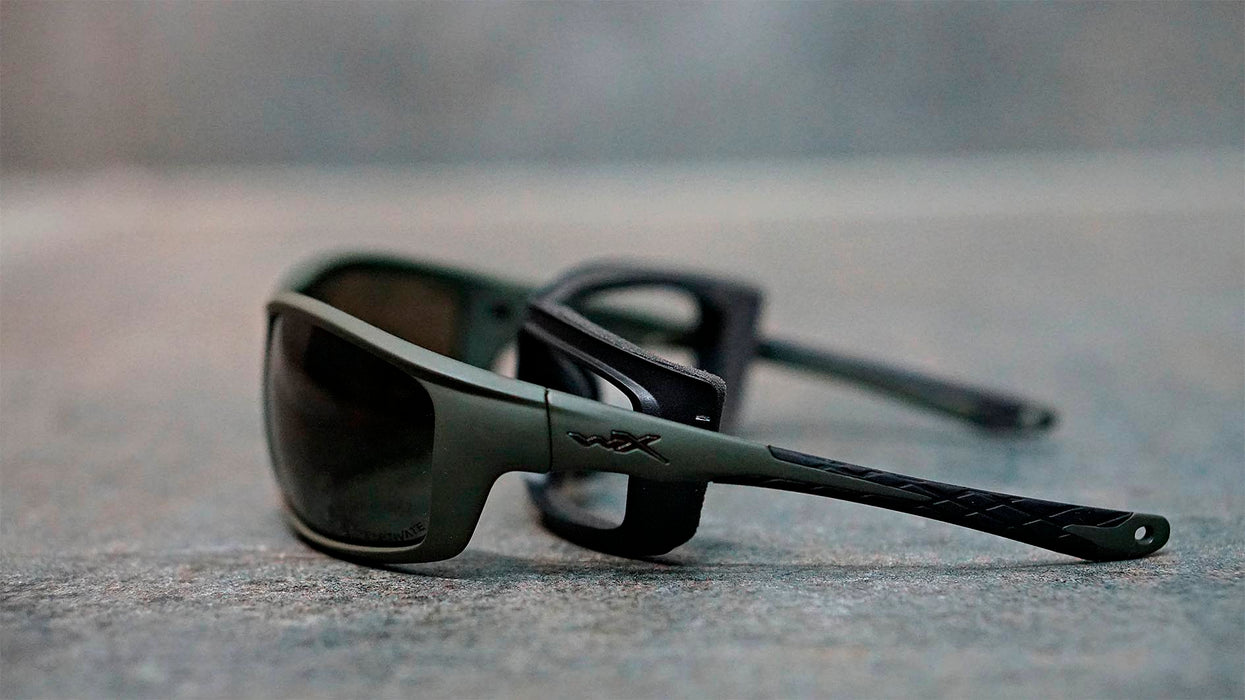 WX Grid green glasses with polarized CAPTIVATE™ lenses - Wiley X