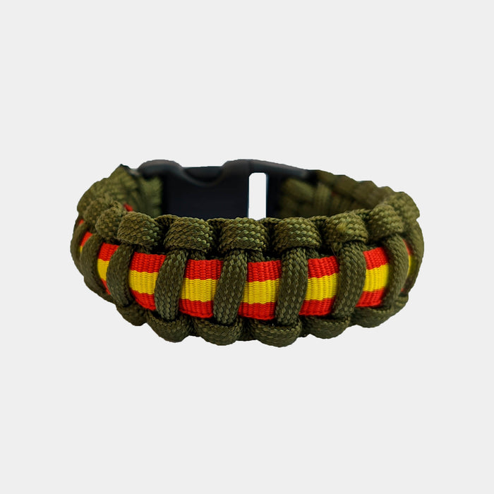 Pulseira Paracord com bandeira espanhola - SERMILITAR