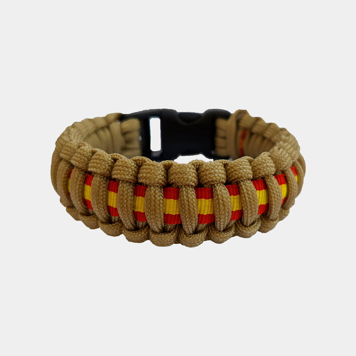 Pulseira Paracord com bandeira espanhola - SERMILITAR