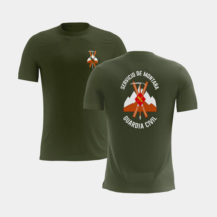 T-shirt do serviço de montanha da Guardia Civil