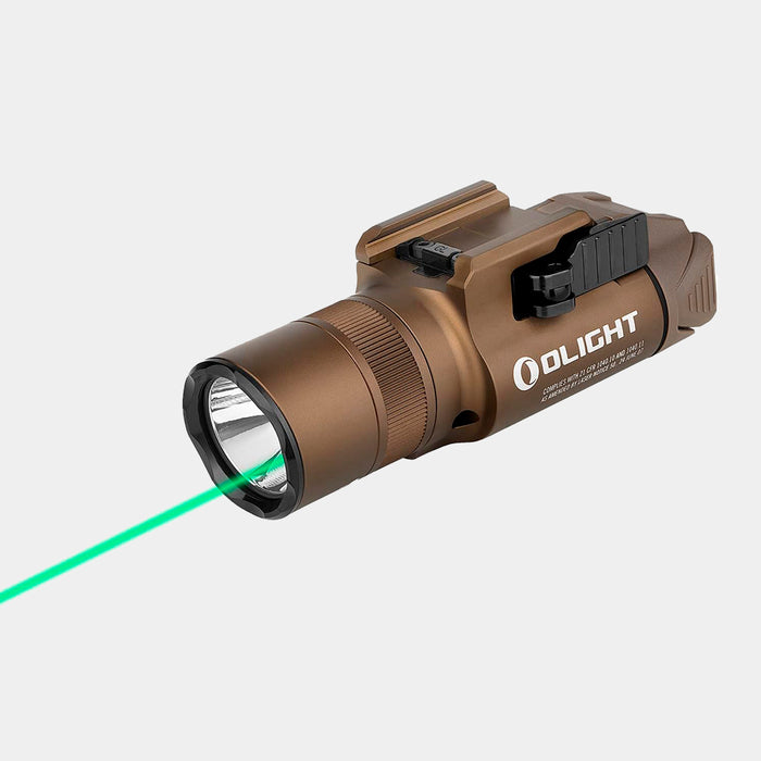 Lanterna tática Baldr Pro R 1.350 lúmenes com laser recarregável - Olight