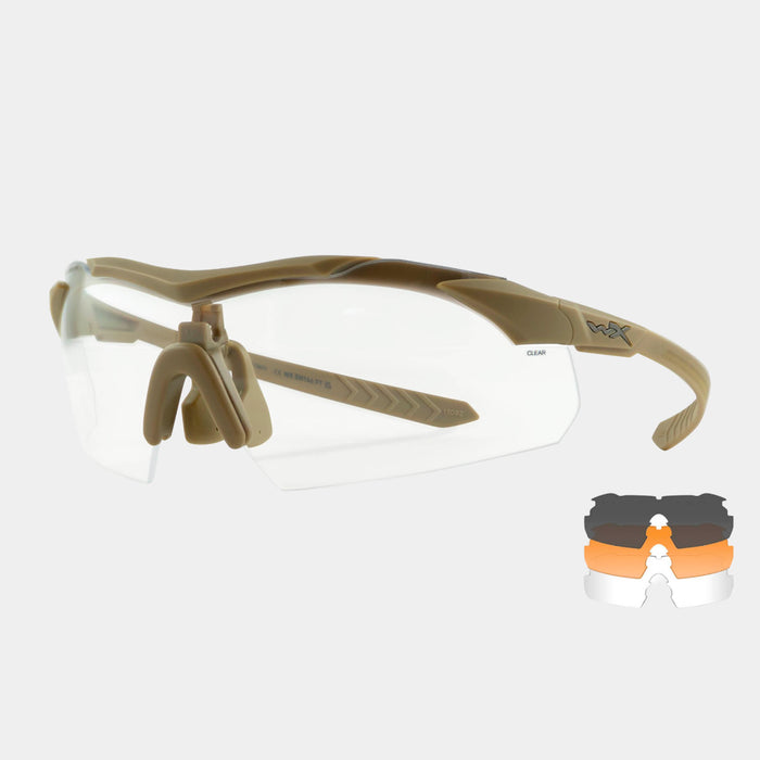 Óculos de proteção WX Vapor COMM 2.5 com 3 lentes - Wiley X